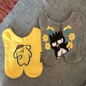 Sanrio Adult Pompom and Batzmaru Socks